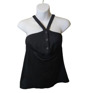 Black Tankini Swim Top | Women's Medium | Mix & Match